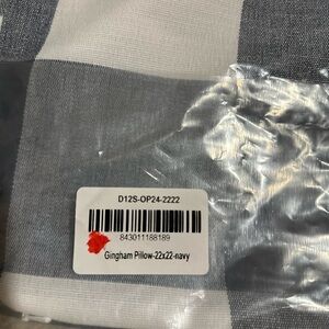 Serena and Lily Navy Blue Gingham Outdoor Pillow Covers